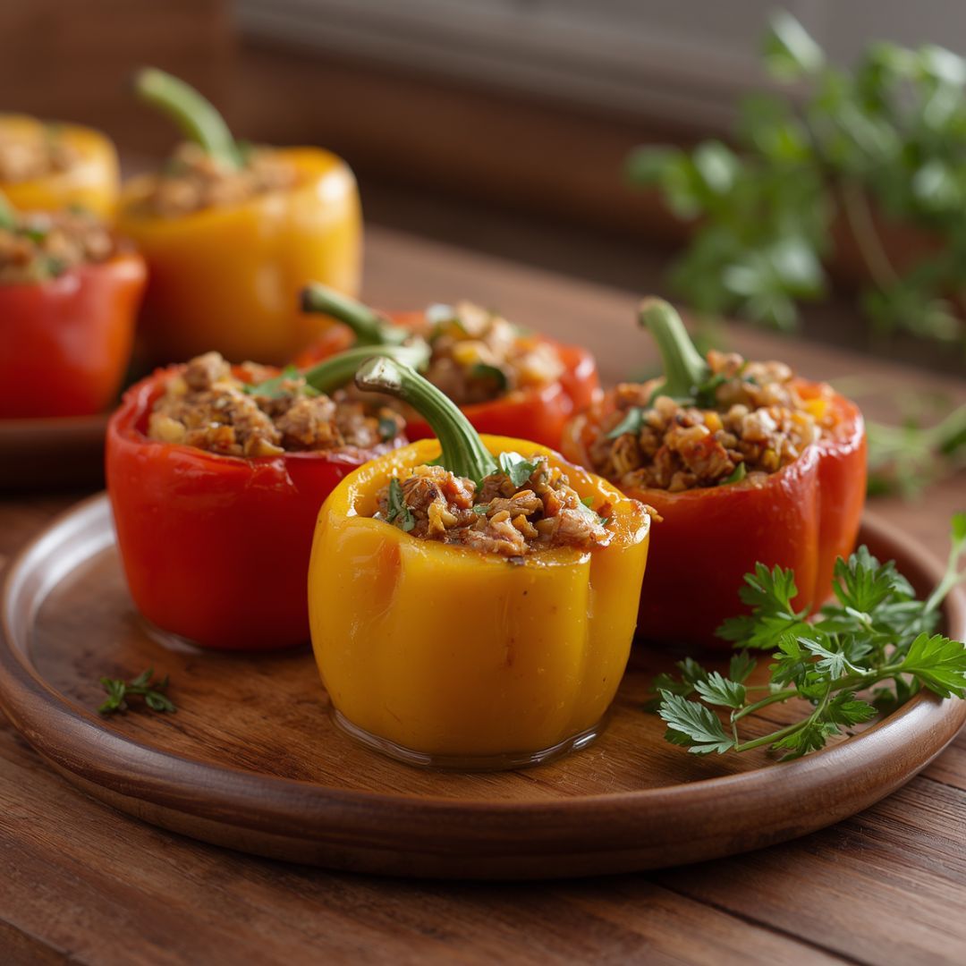 🫑 Turkey Stuffed Peppers with Vegetables
