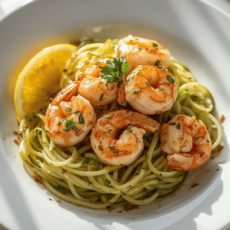 🍤 Garlic Shrimp with Zucchini Noodles