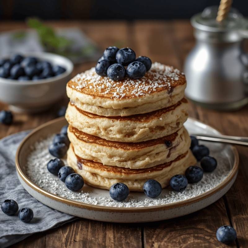 🥞 Coconut Flour Blueberry Pancakes