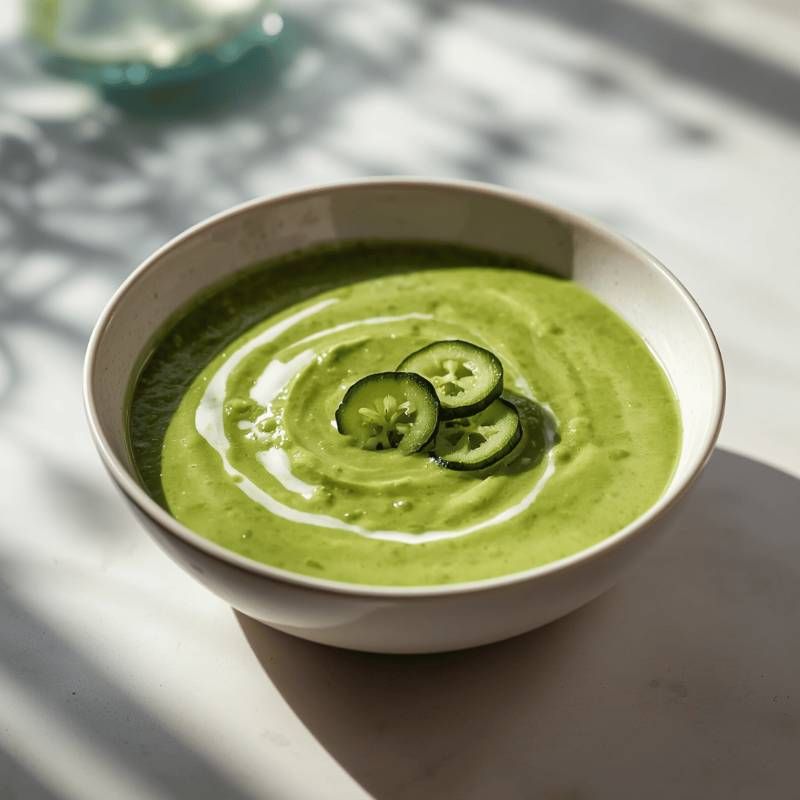 🥒 Komkommer Avocado Gazpacho