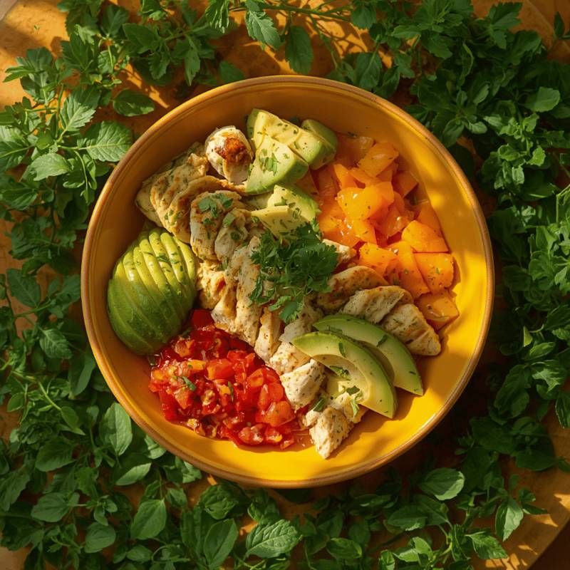 🥗 Chicken Mango Avocado Salad