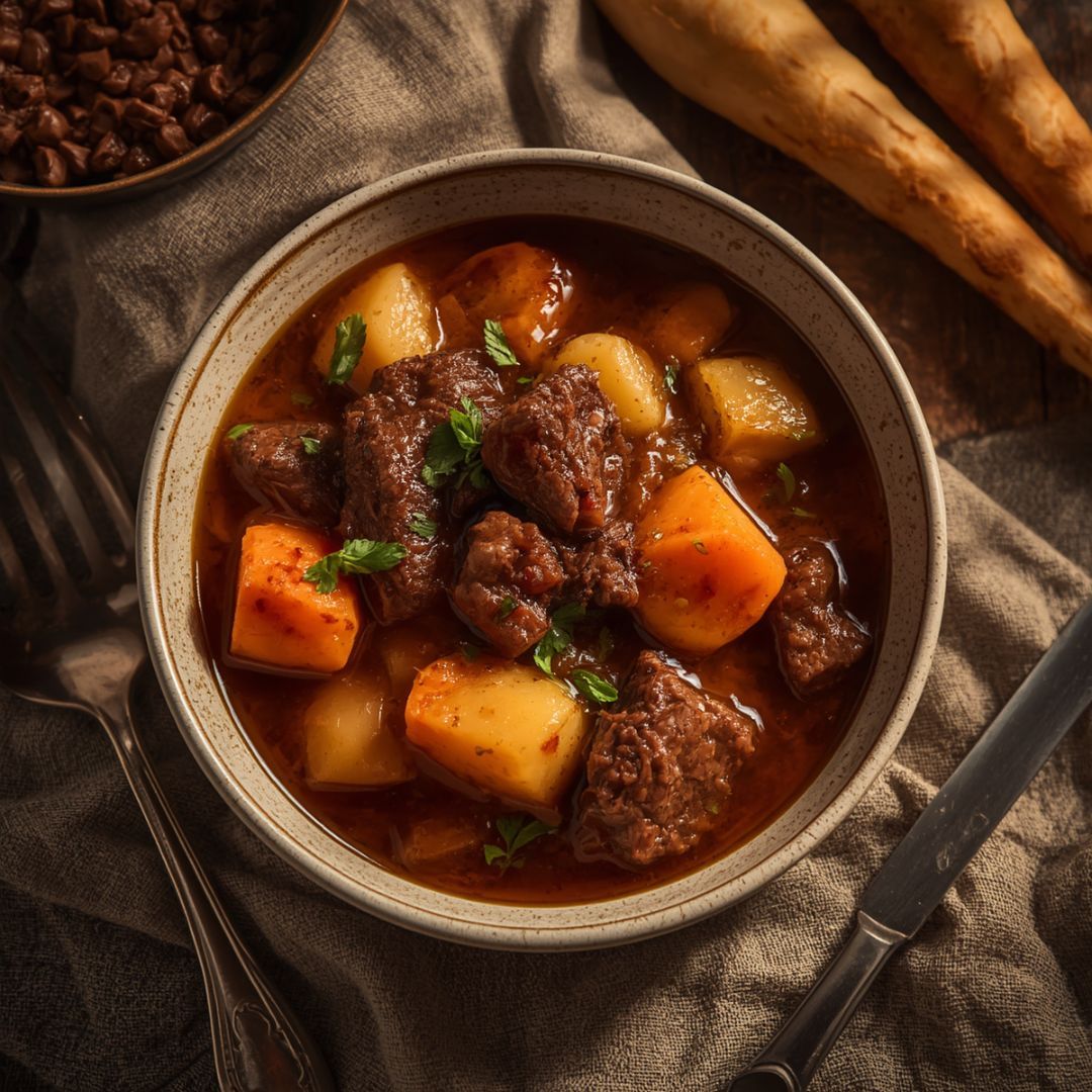 🍲 Beef Stew with Carrots and Parsnips