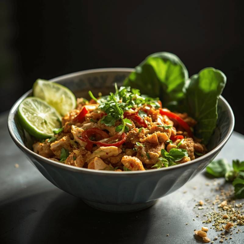 🥗 Thai Chicken Larb with Lime