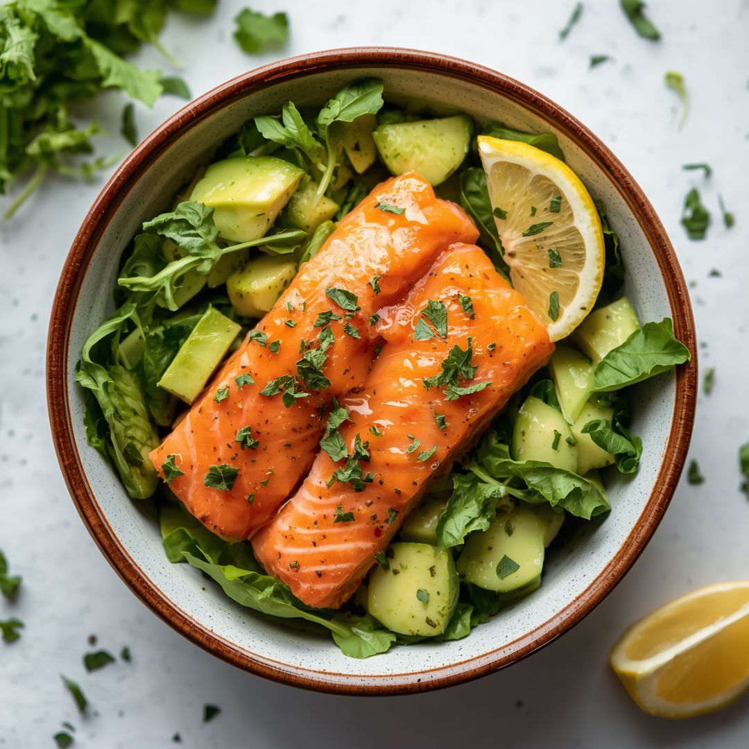 🥗 Salade met Zalm en Avocado