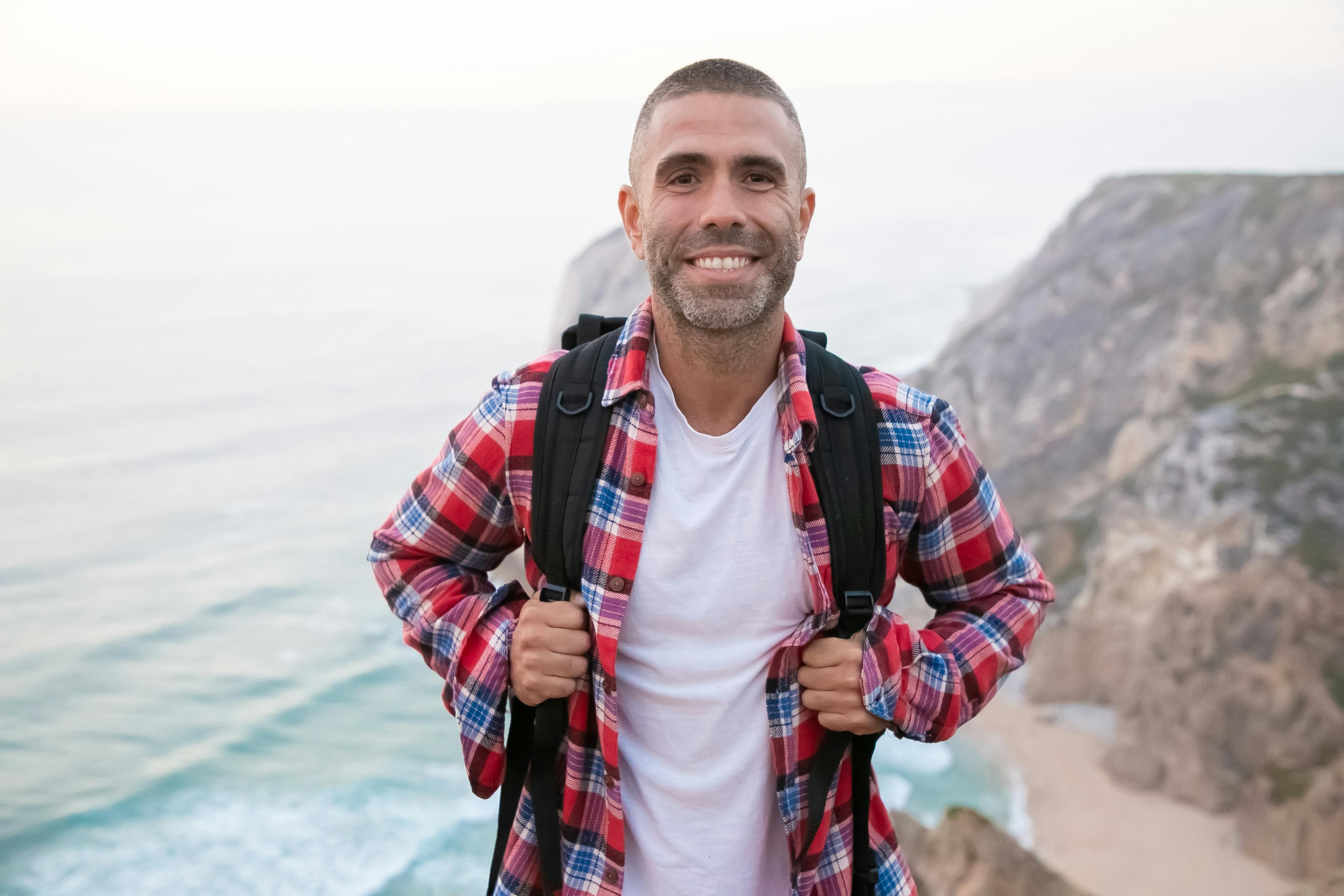 senior man active outdoors