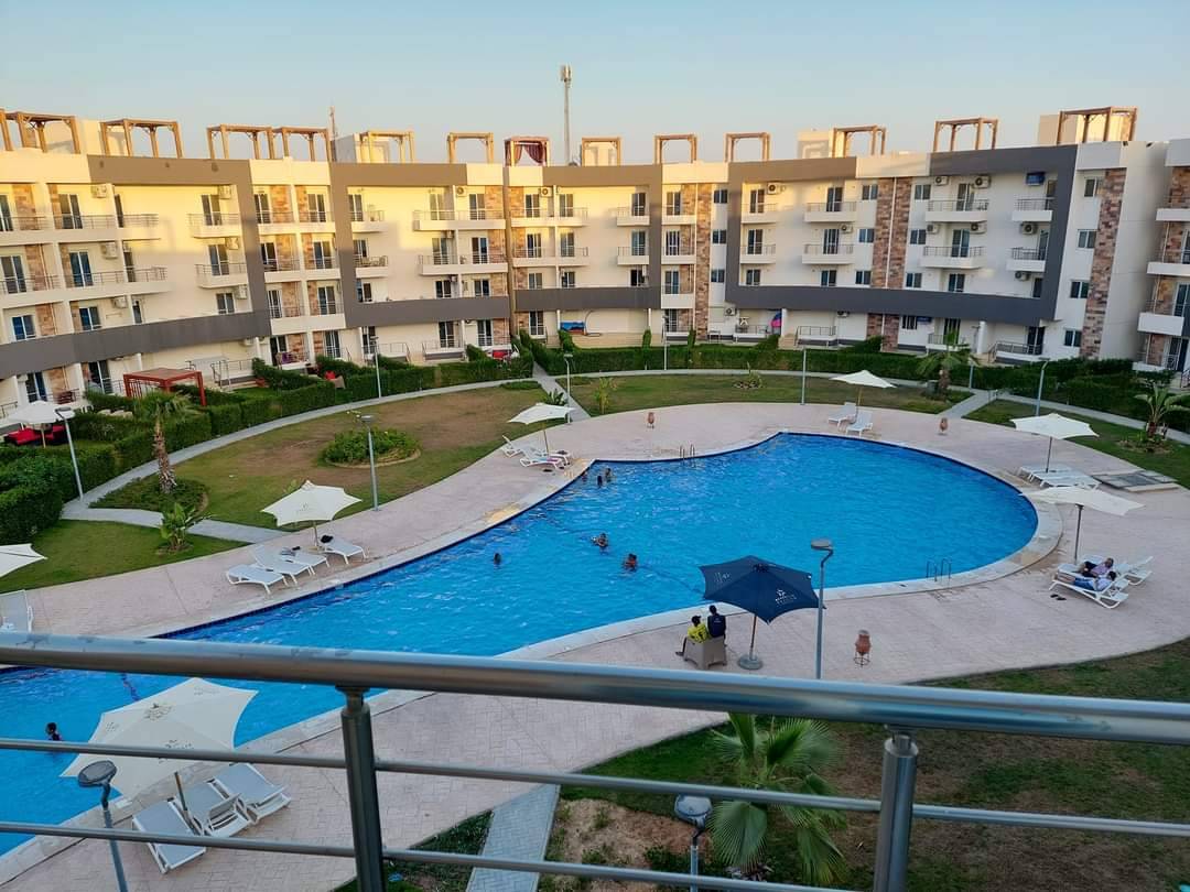 Charming Chalet with Private Roof & Pool View in Sidi Abd El Rahman