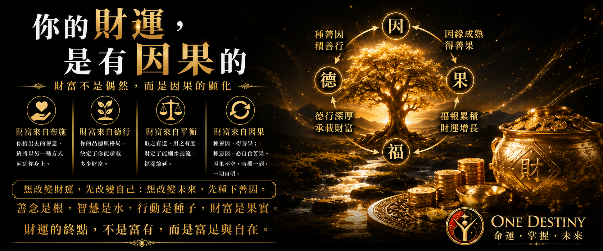 你的財運，是有因果的