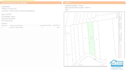 Terreno en venta en Calle Lavaderos, 3, Fuente Vaqueros, Granada - foto 3 de 3 (Fuente Vaqueros)