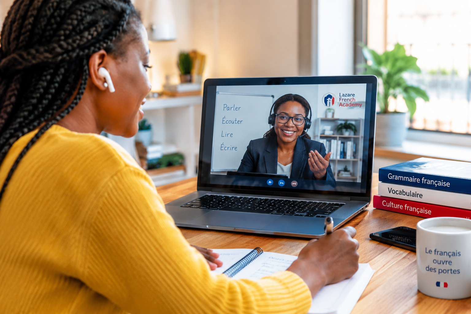 Apprendre le français en ligne avec Lazare French Academy | Cours particuliers de français