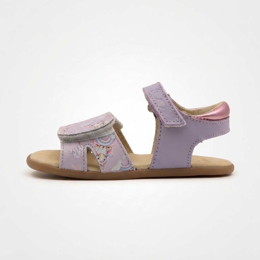 Flexi Nens 200-H /IRISFLEXI ANDROMEDA LAME LILA ROSA /Flexinens - Calzado Barefoot