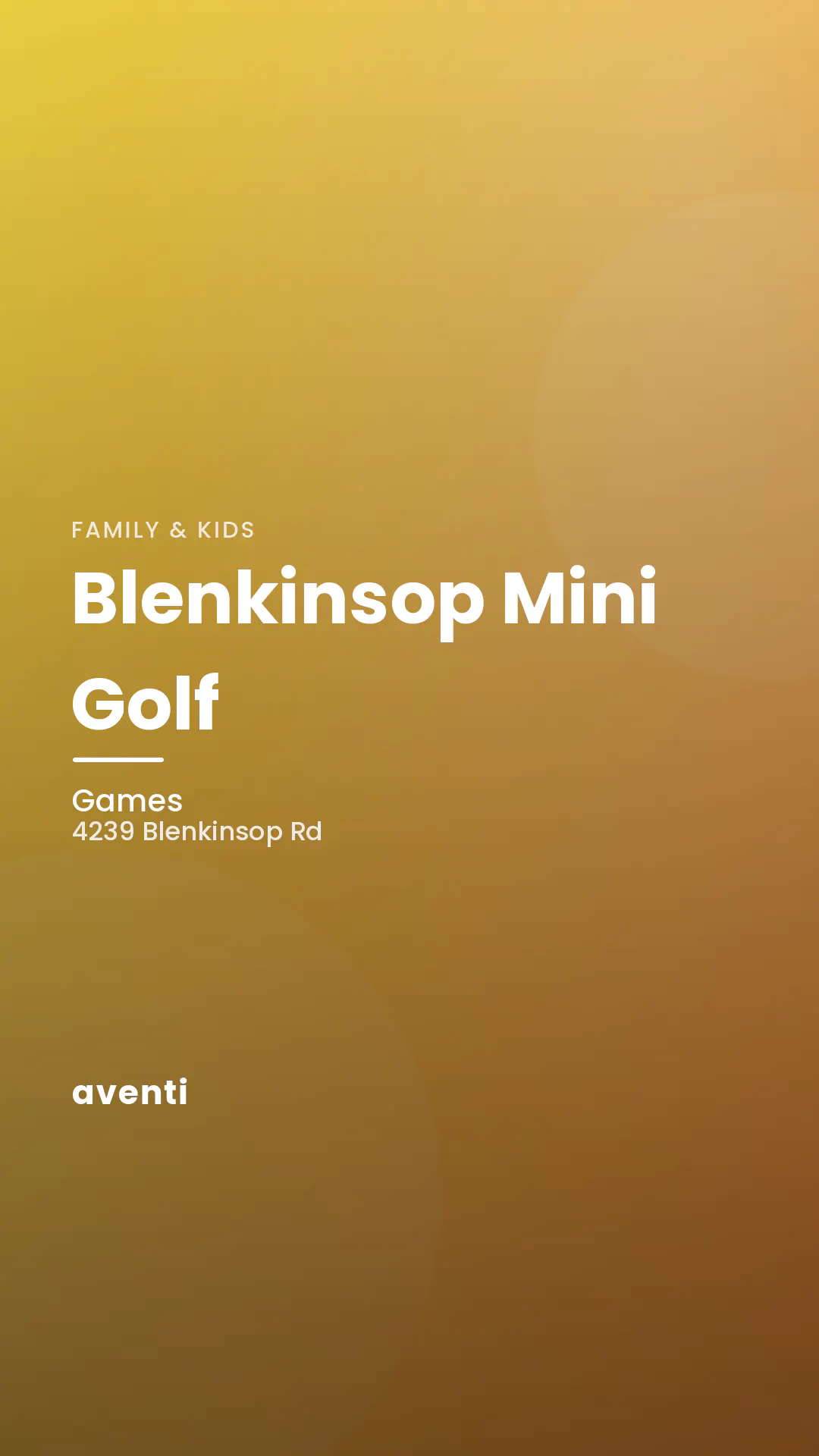Blenkinsop Mini Golf