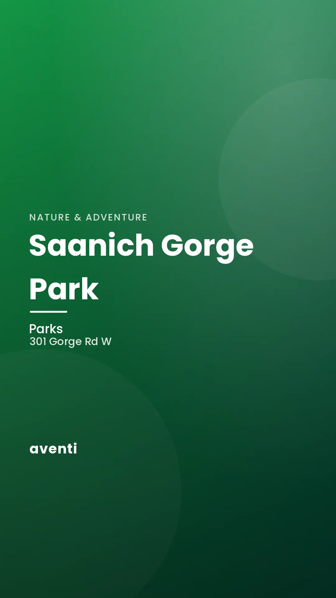 Saanich Gorge Park