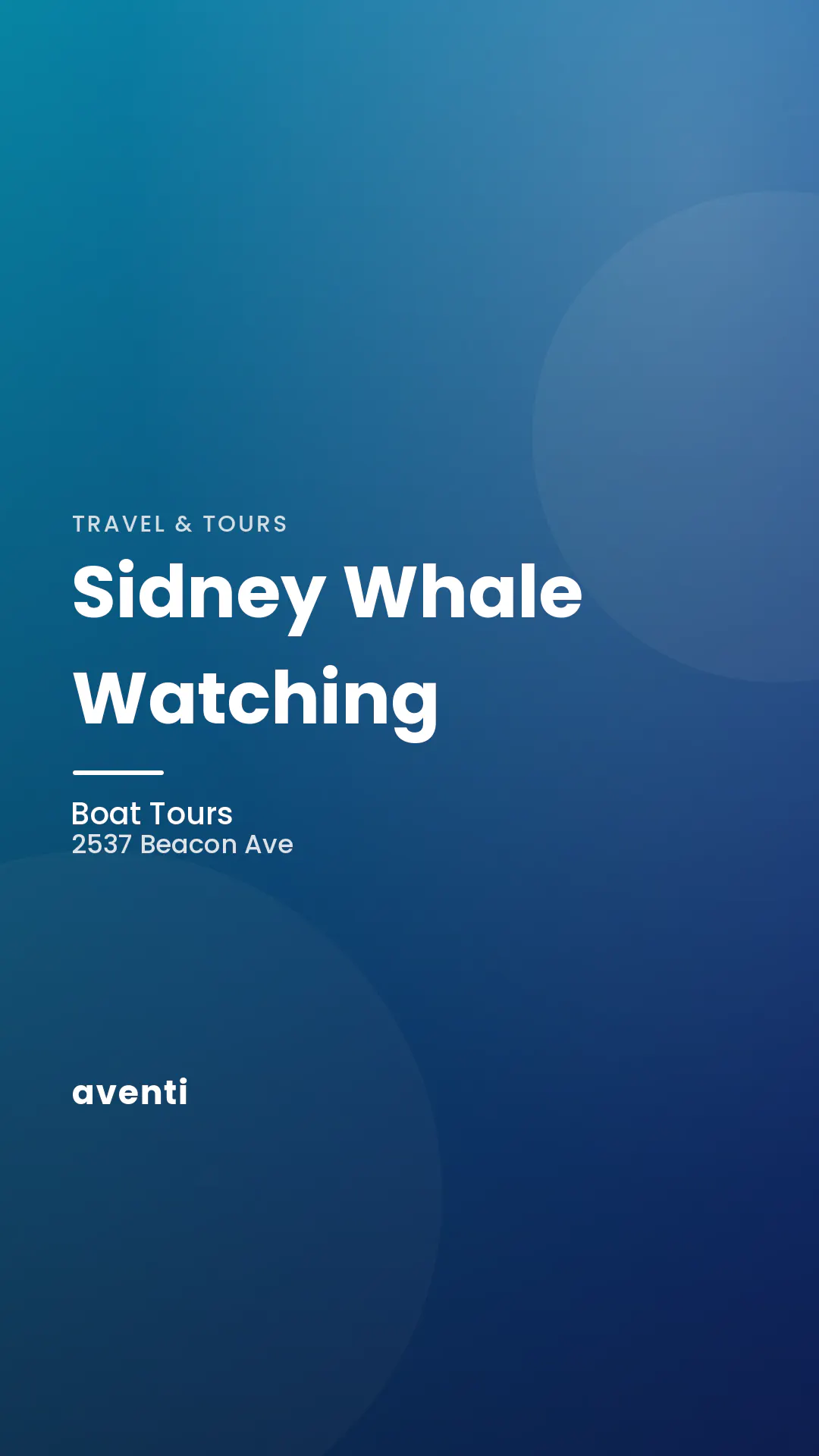 Sidney Whale Watching