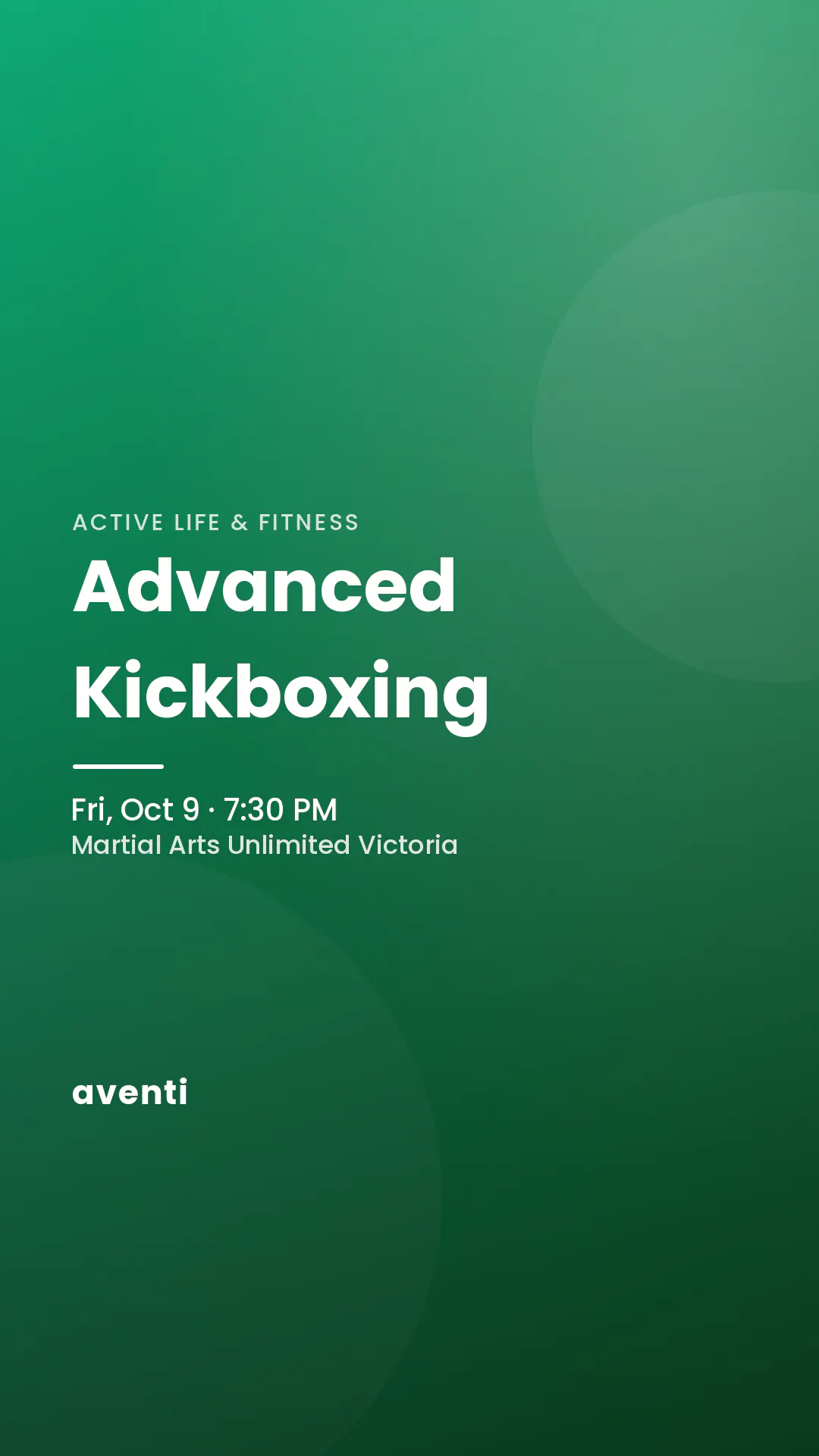 Advanced Kickboxing