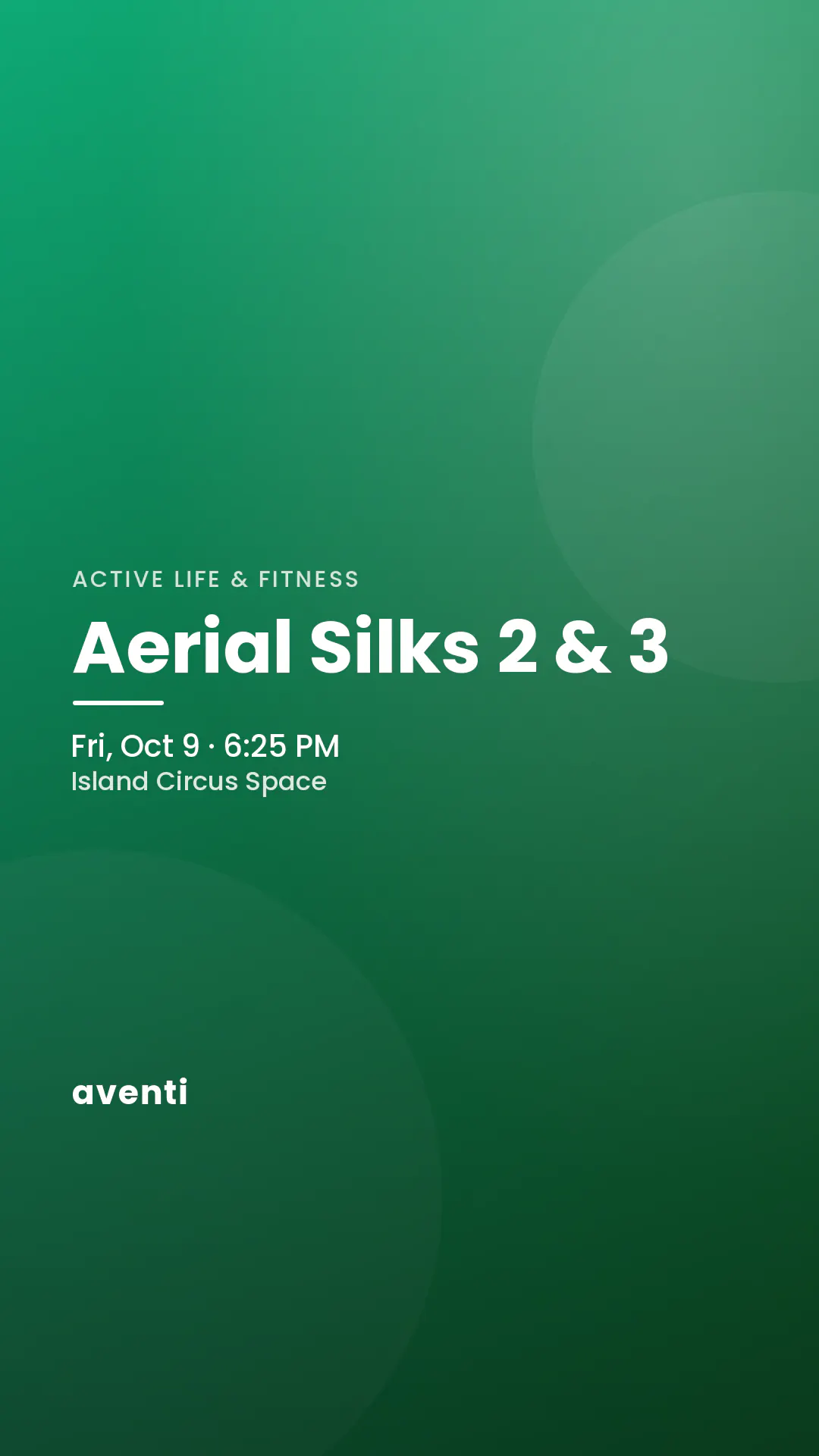 Aerial Silks 2 & 3