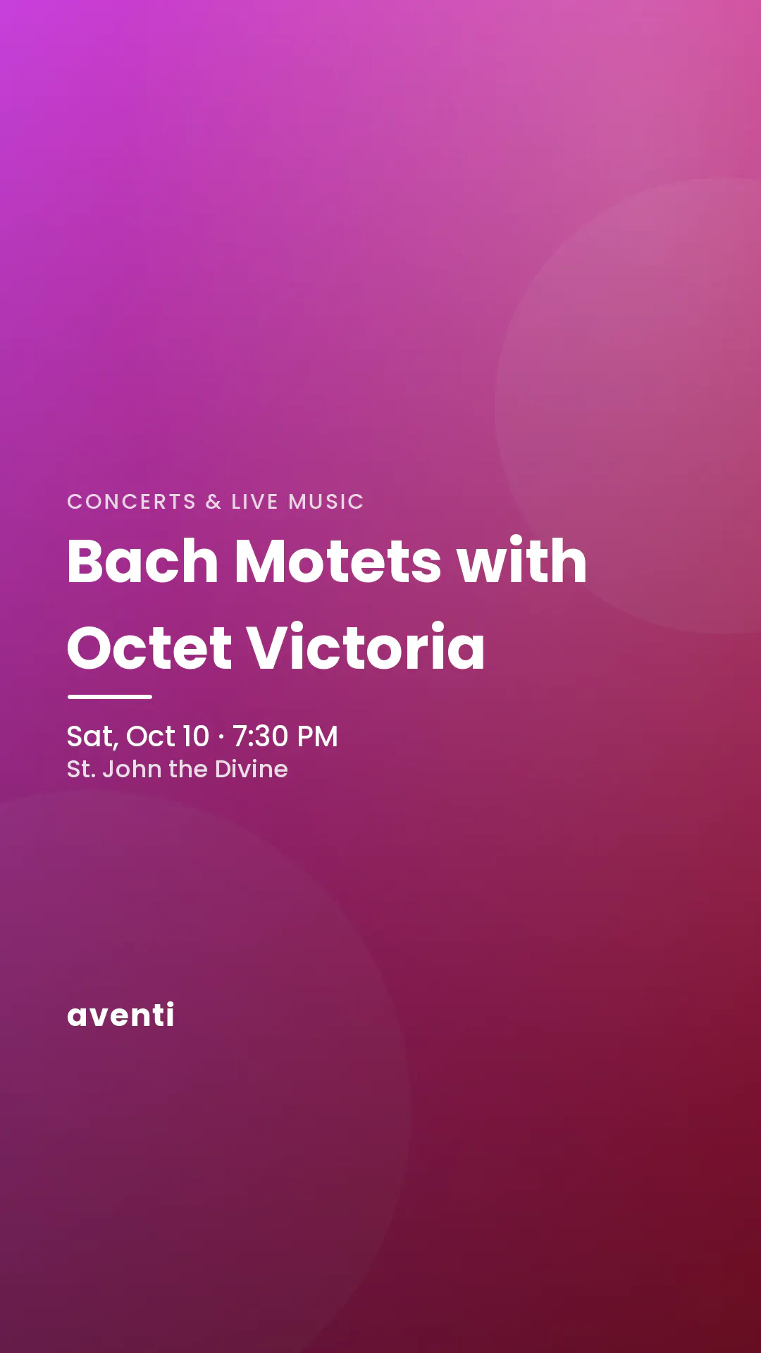 Bach Motets with Octet Victoria