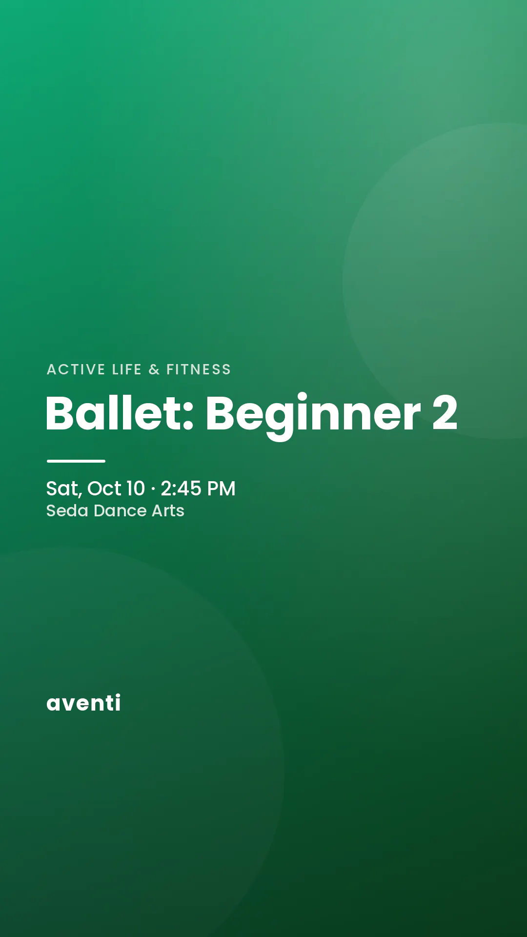 Ballet: Beginner 2