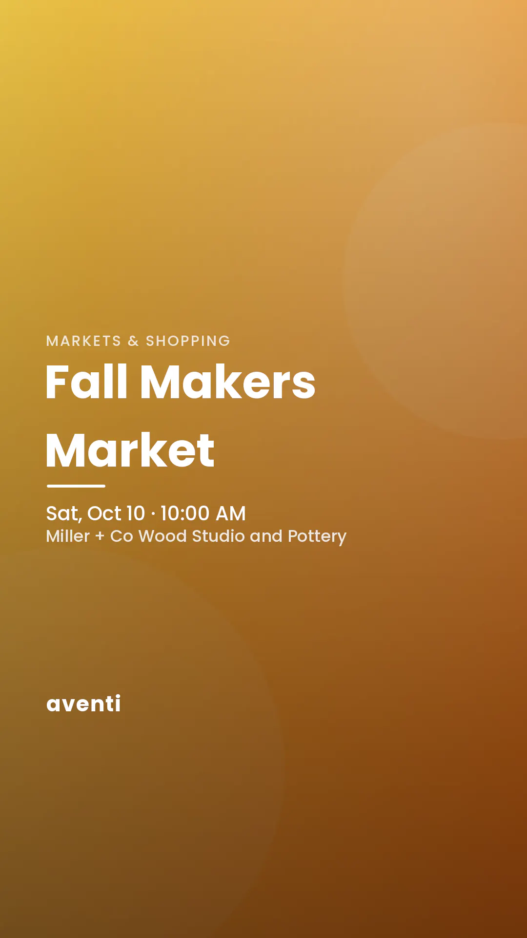 Fall Makers Market