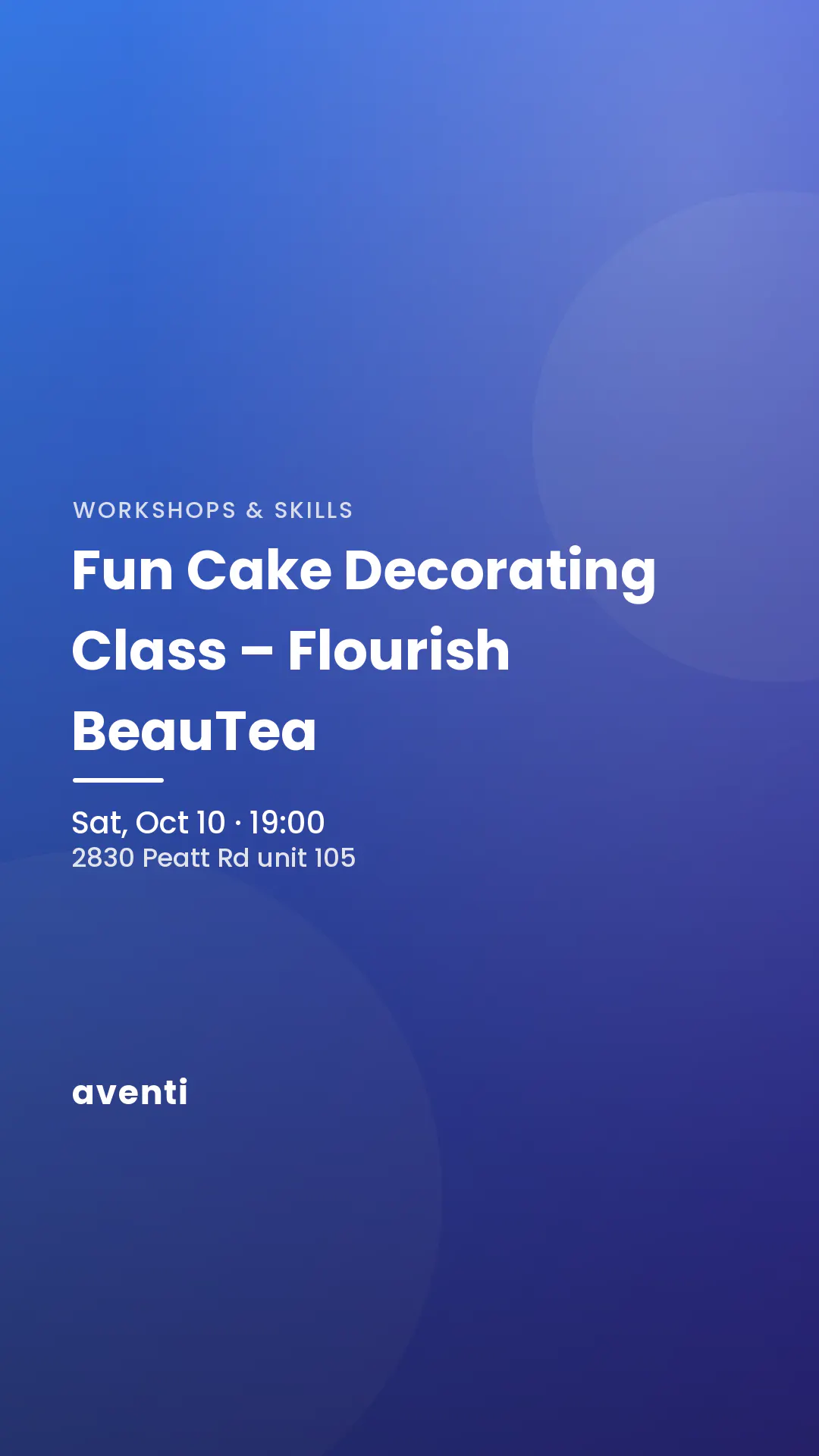 Fun Cake Decorating Class – Flourish BeauTea