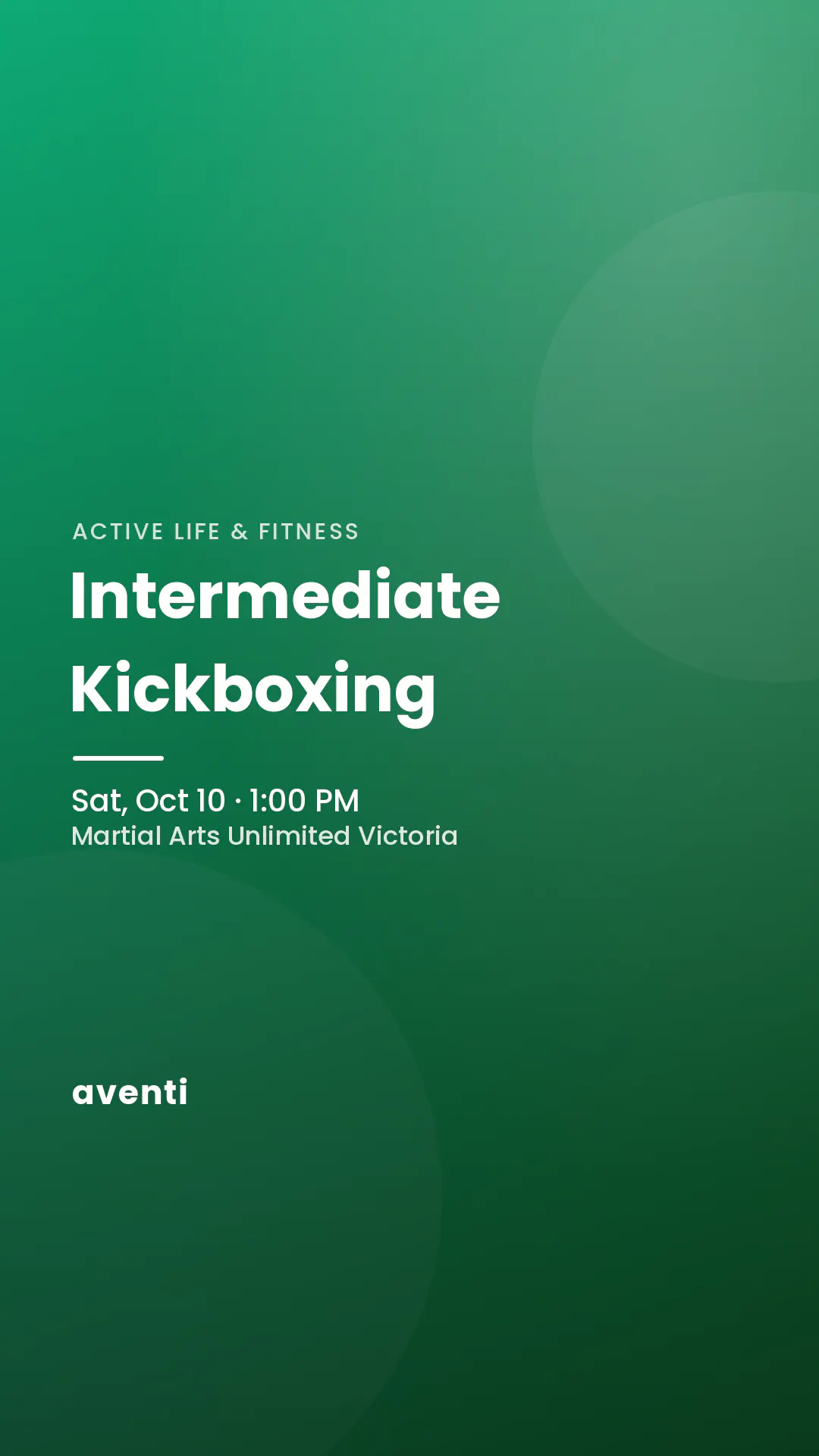 Intermediate Kickboxing