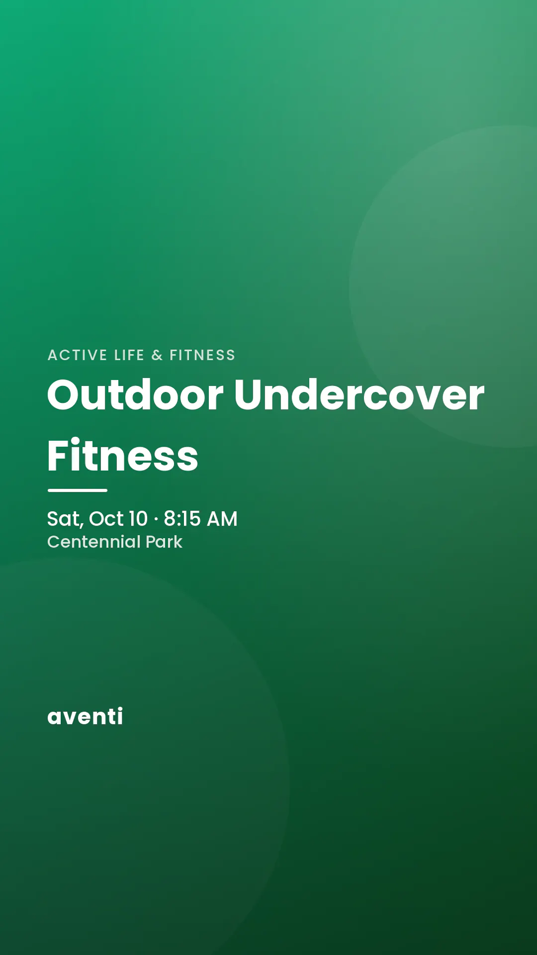 Outdoor Undercover Fitness