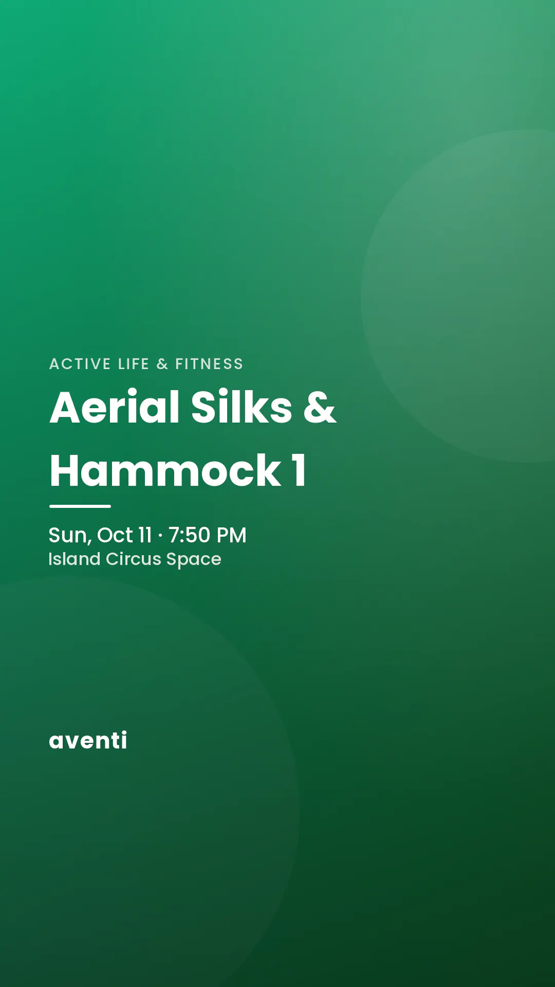 Aerial Silks & Hammock 1