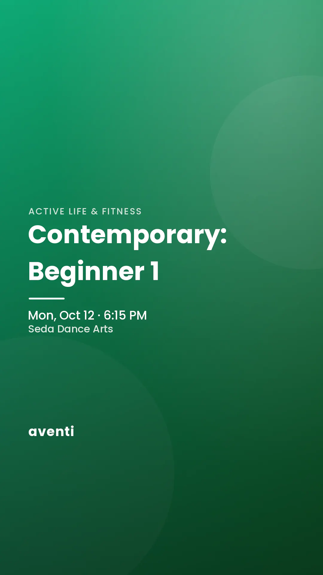 Contemporary: Beginner 1