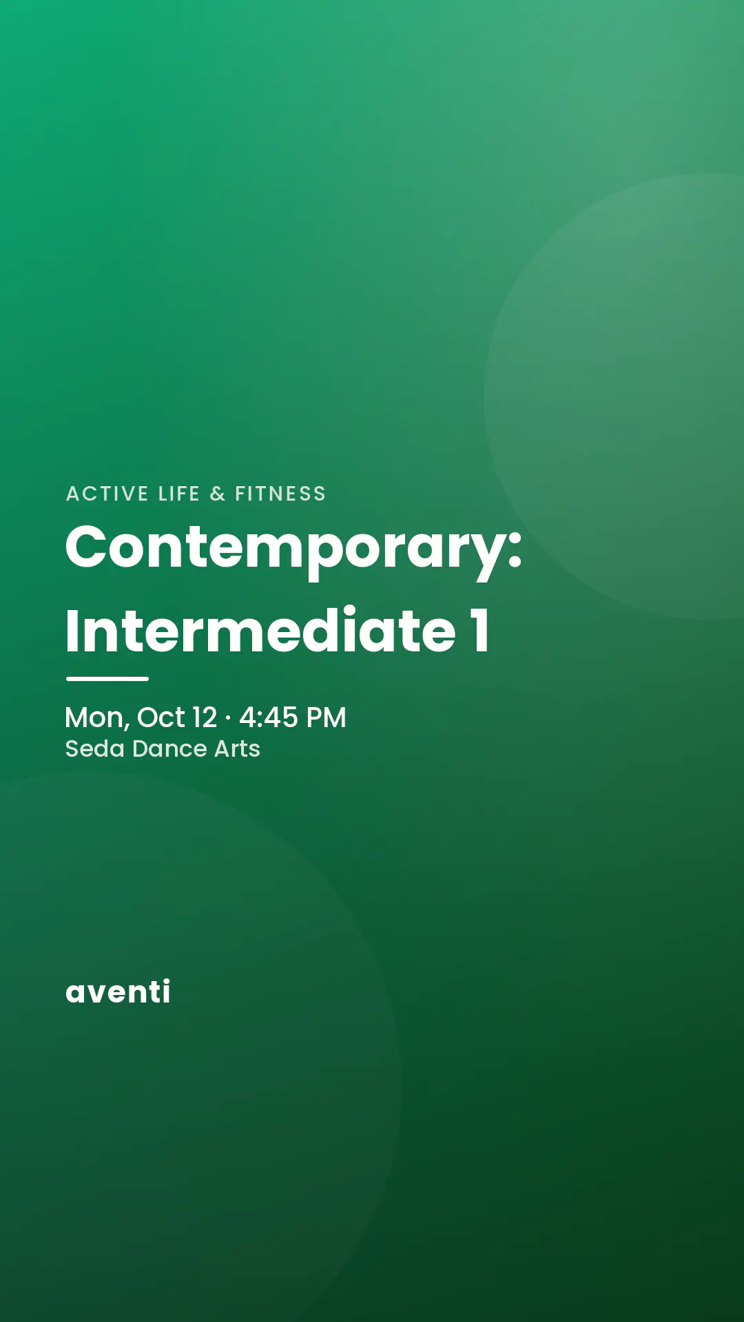 Contemporary: Intermediate 1