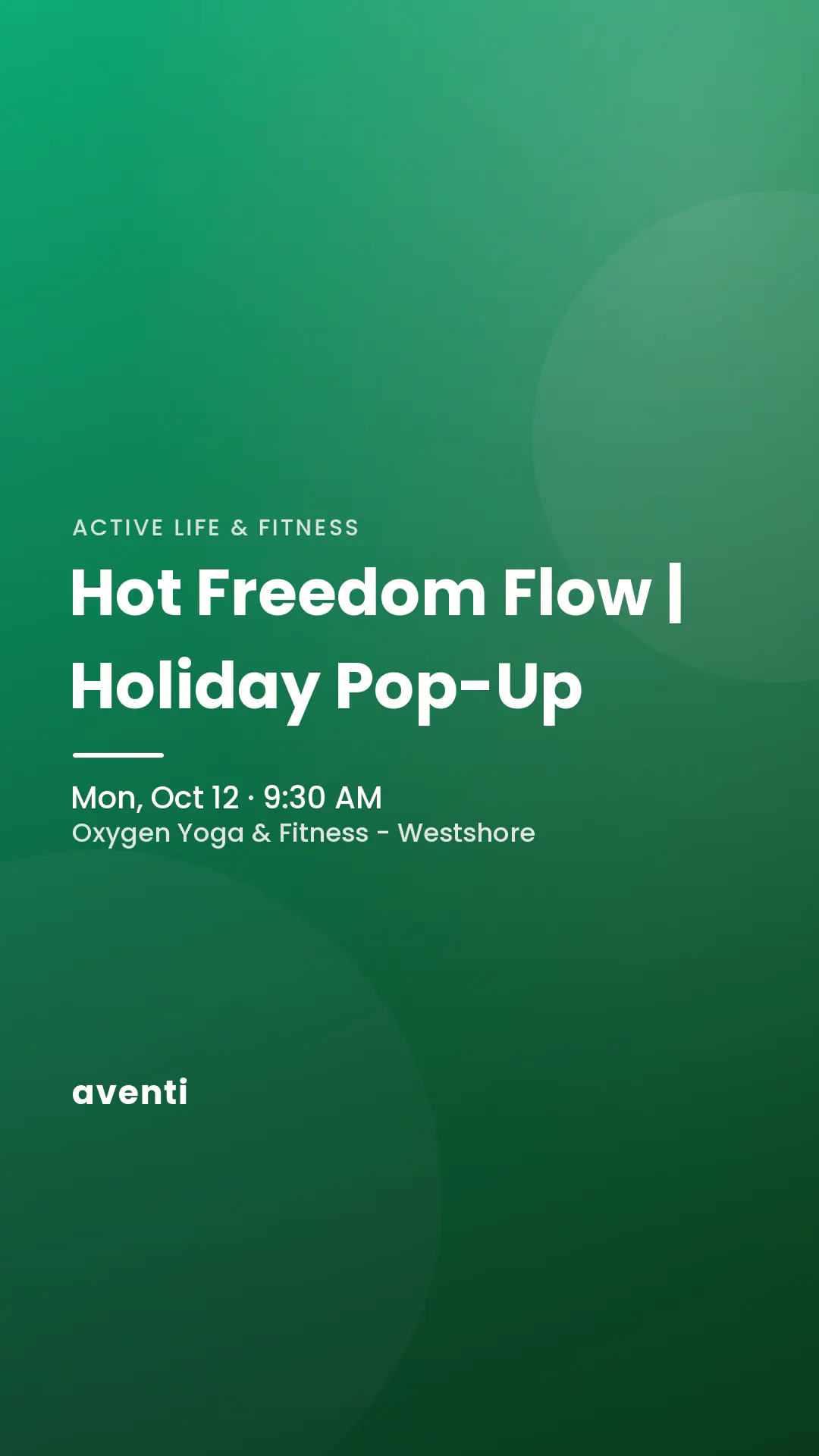 Hot Freedom Flow | Holiday Pop-Up