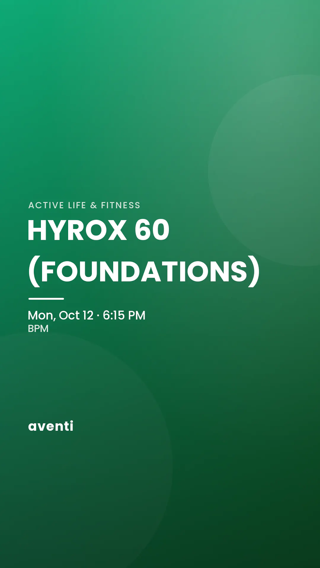 HYROX 60 (FOUNDATIONS)