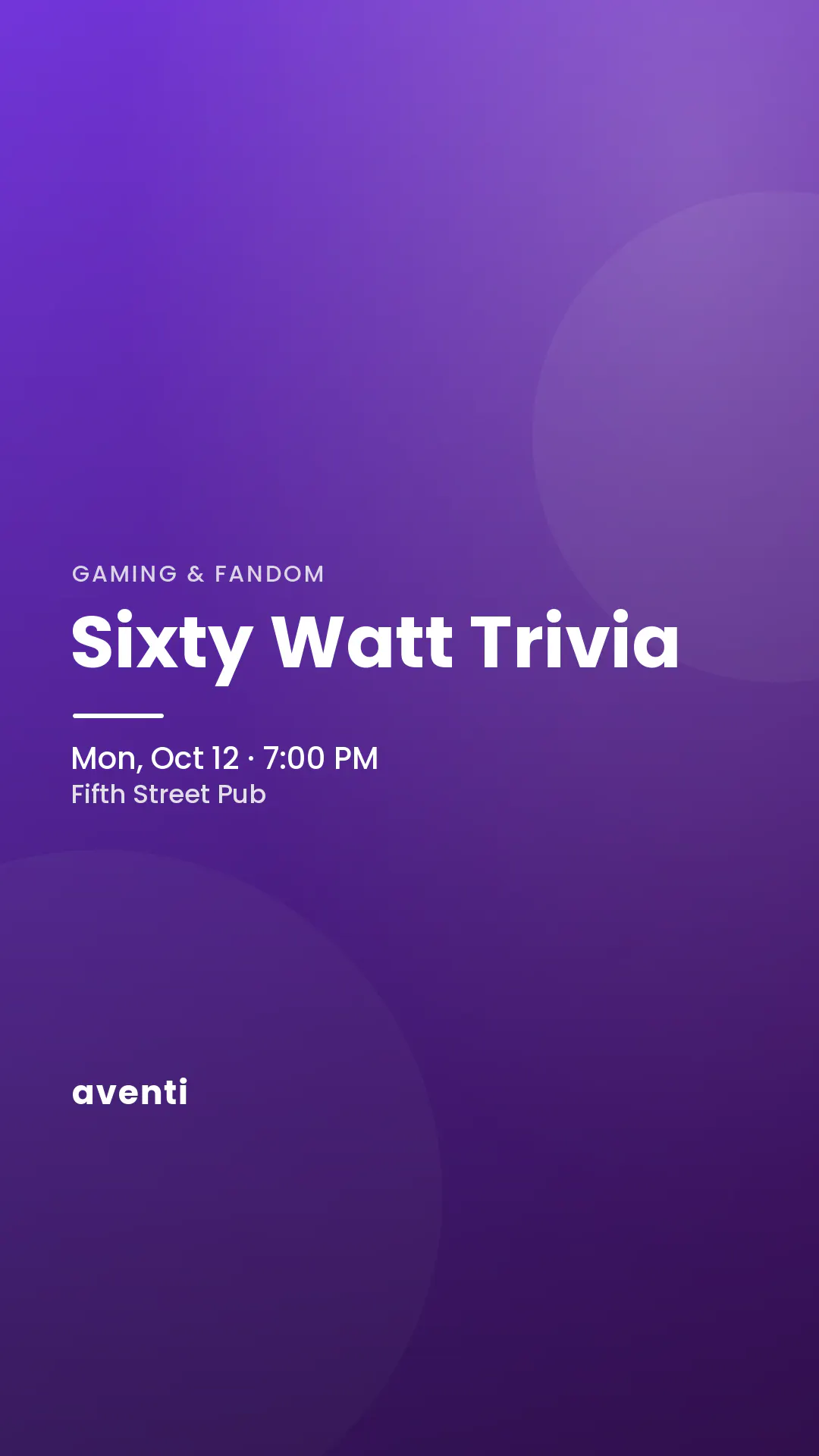 Sixty Watt Trivia