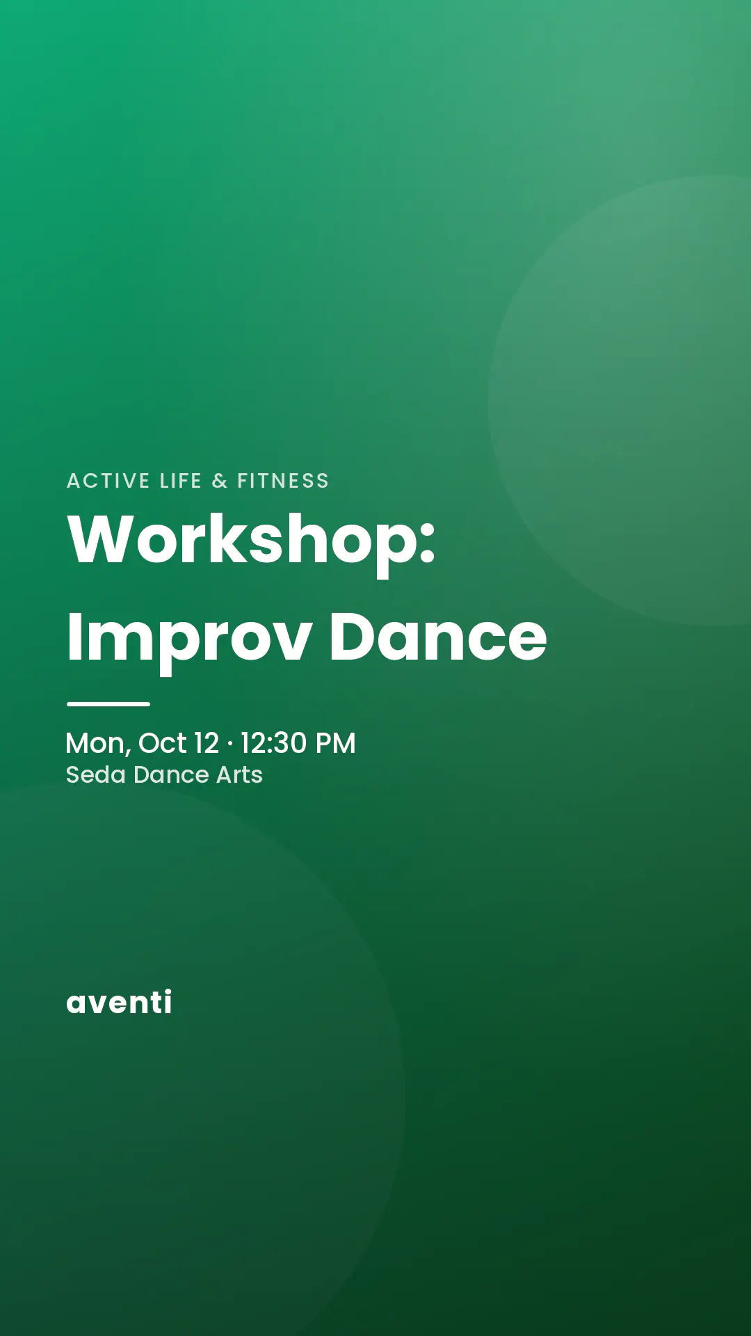Workshop: Improv Dance