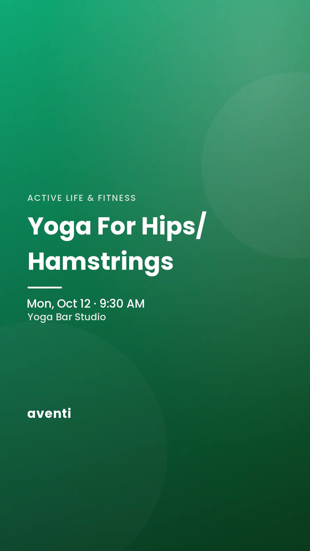 Yoga For Hips/Hamstrings