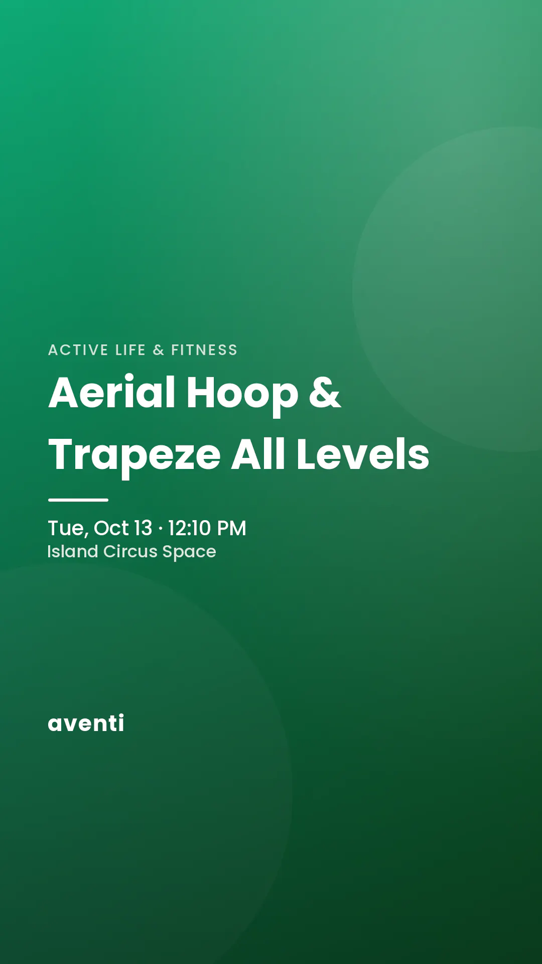 Aerial Hoop & Trapeze All Levels