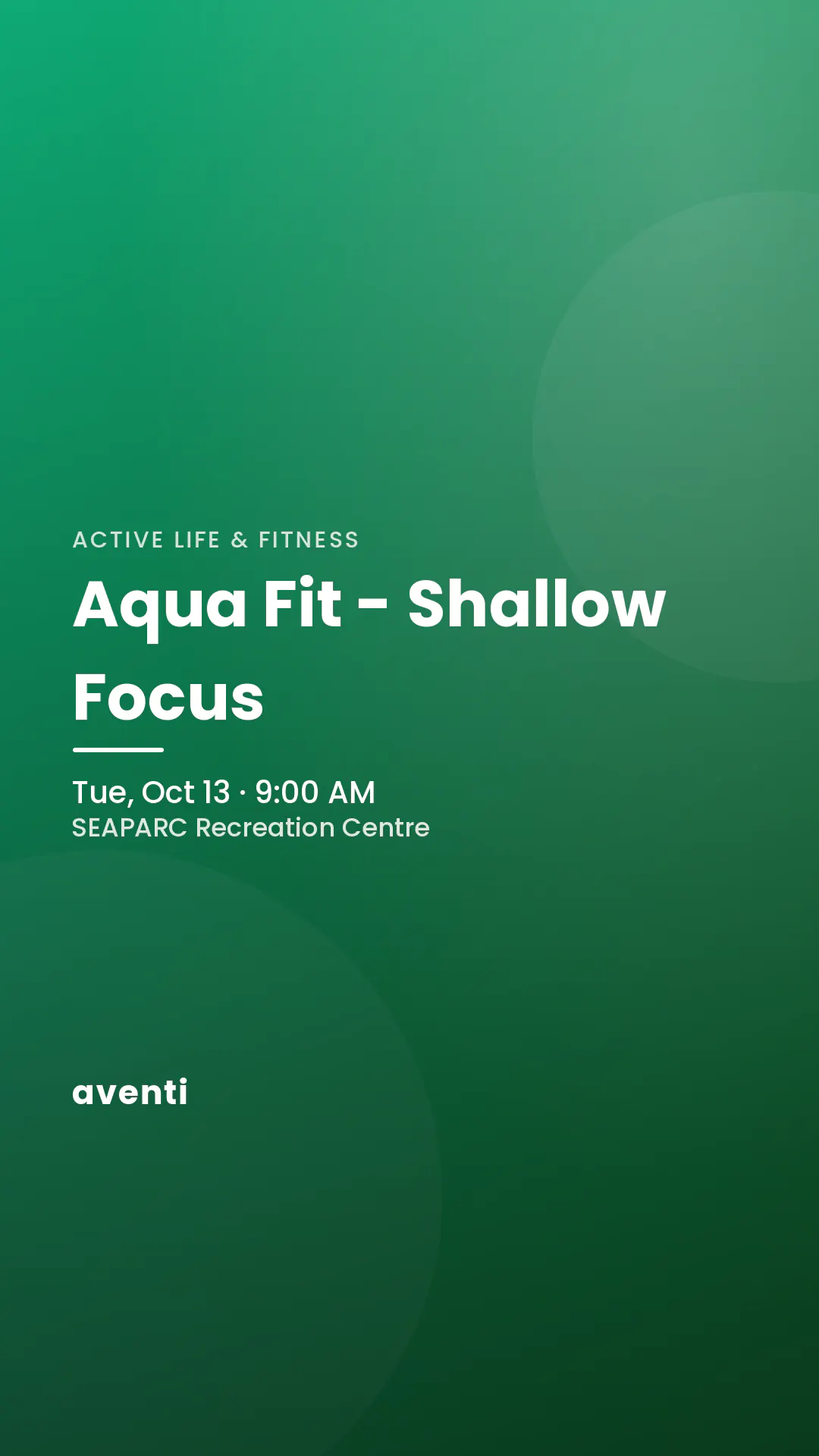 Aqua Fit - Shallow Focus