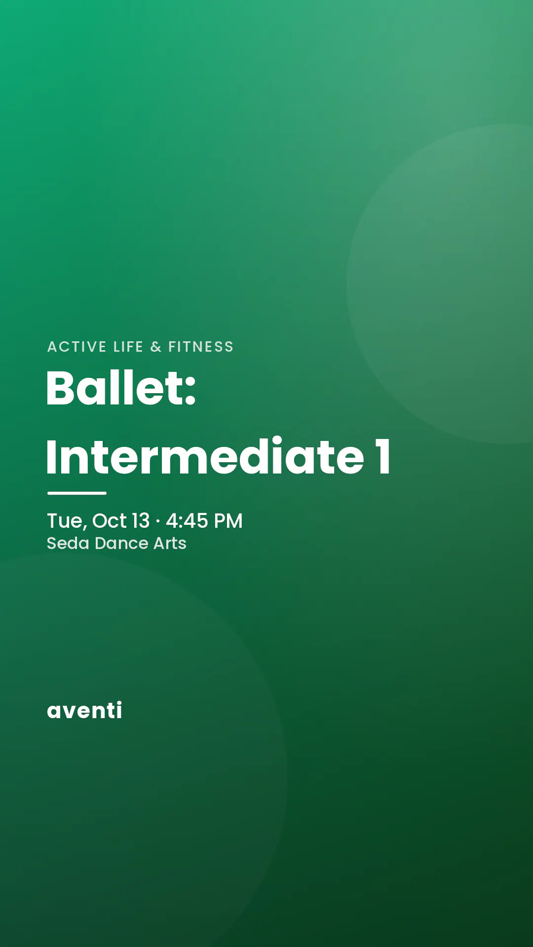 Ballet: Intermediate 1