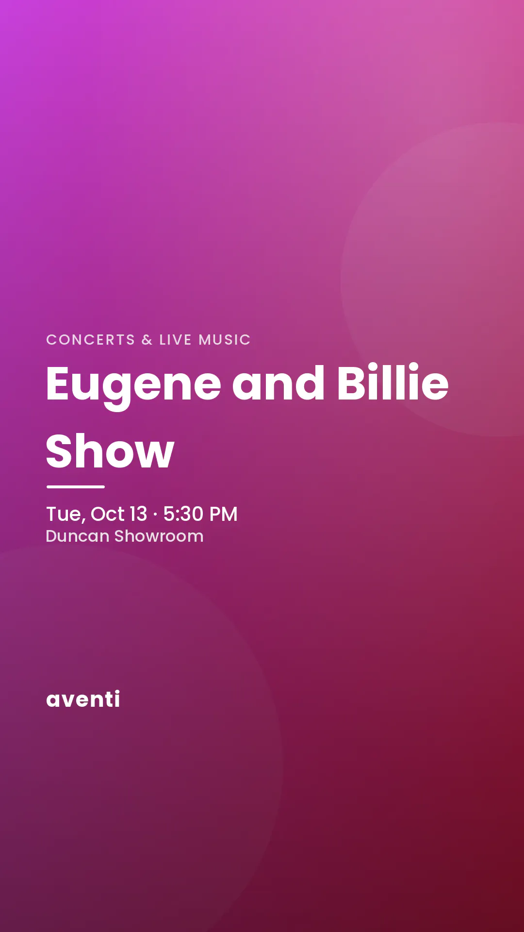 Eugene and Billie Show