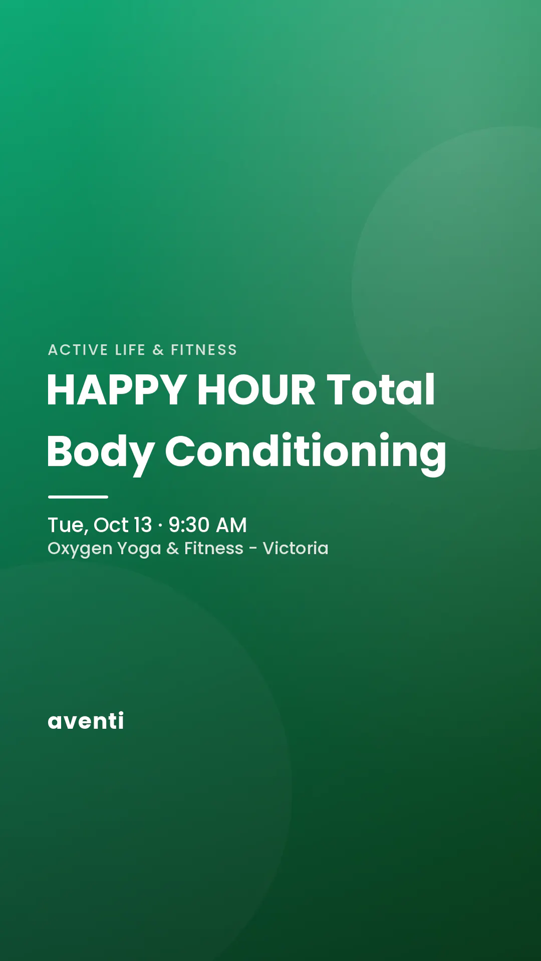 HAPPY HOUR Total Body Conditioning