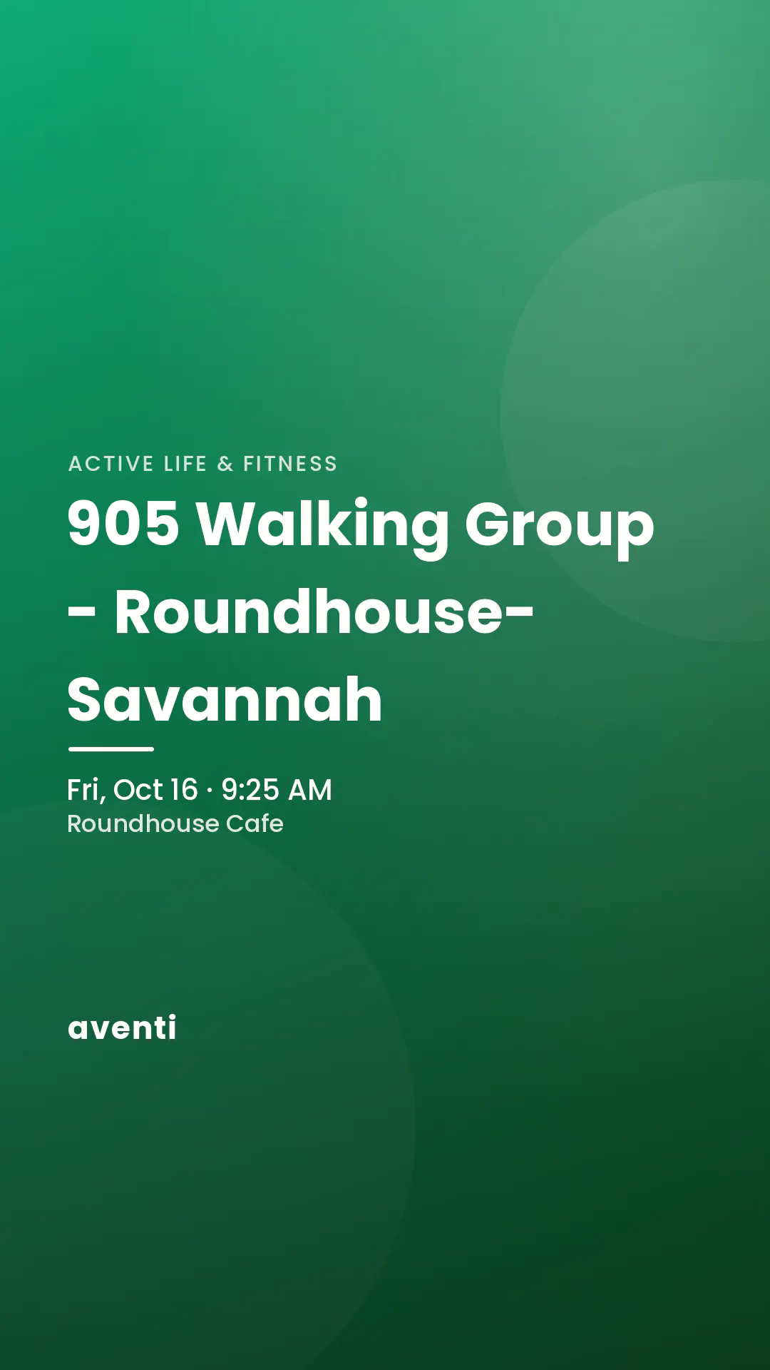 905 Walking Group - Roundhouse-Savannah