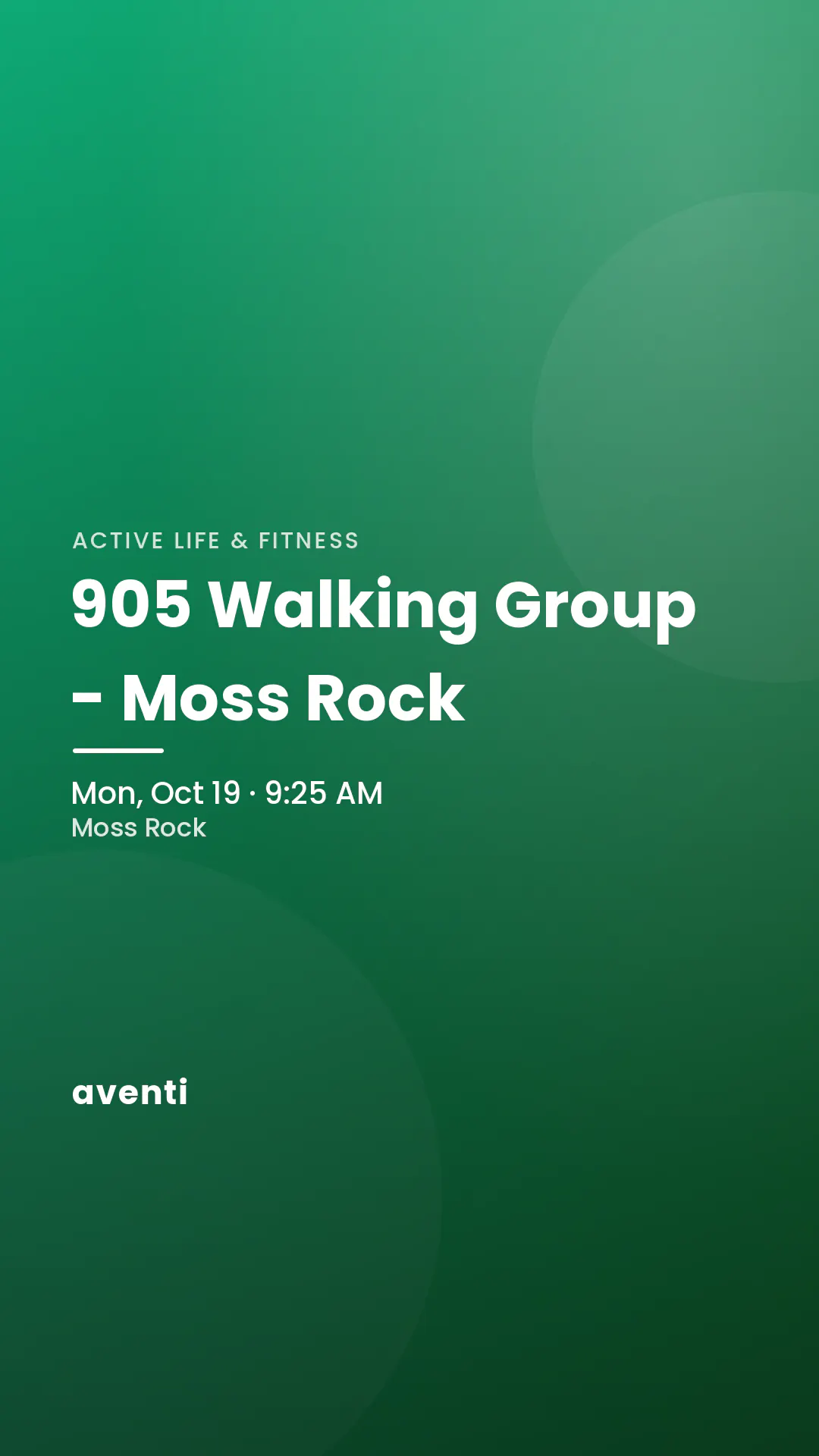 905 Walking Group - Moss Rock