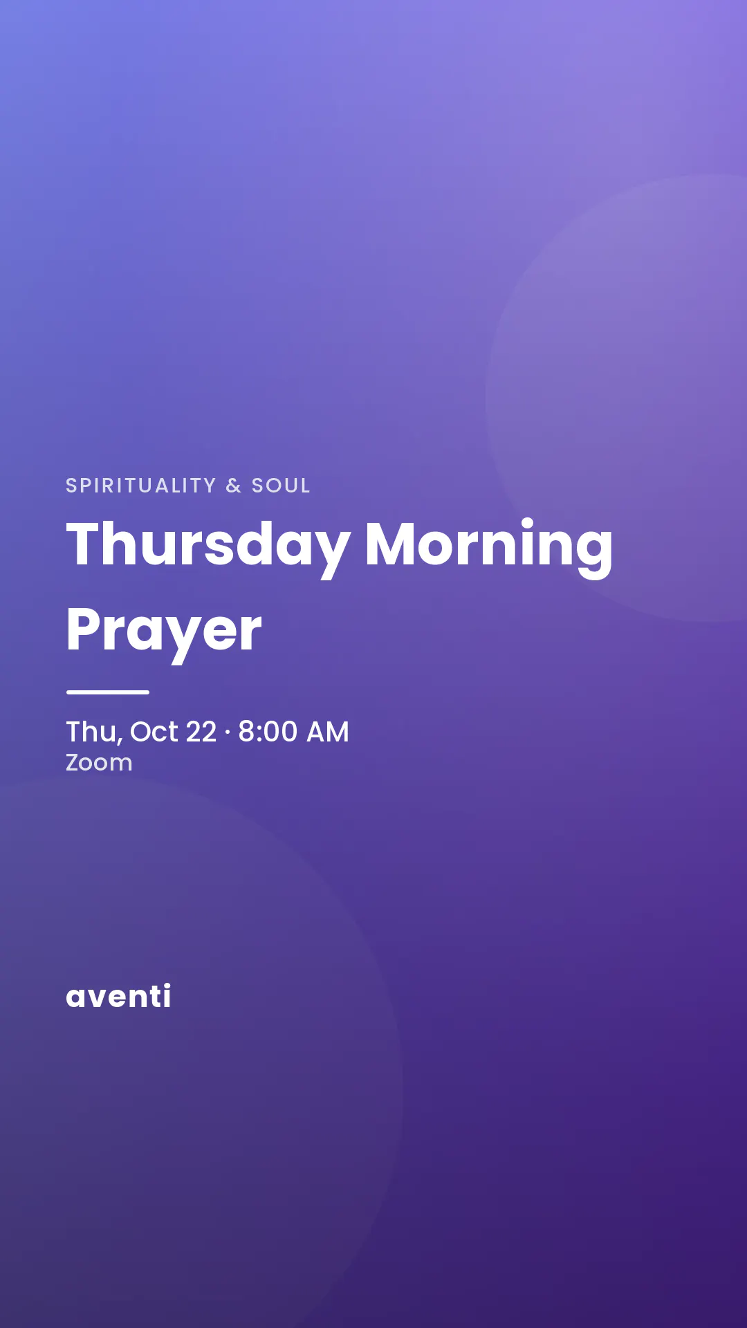 Thursday Morning Prayer