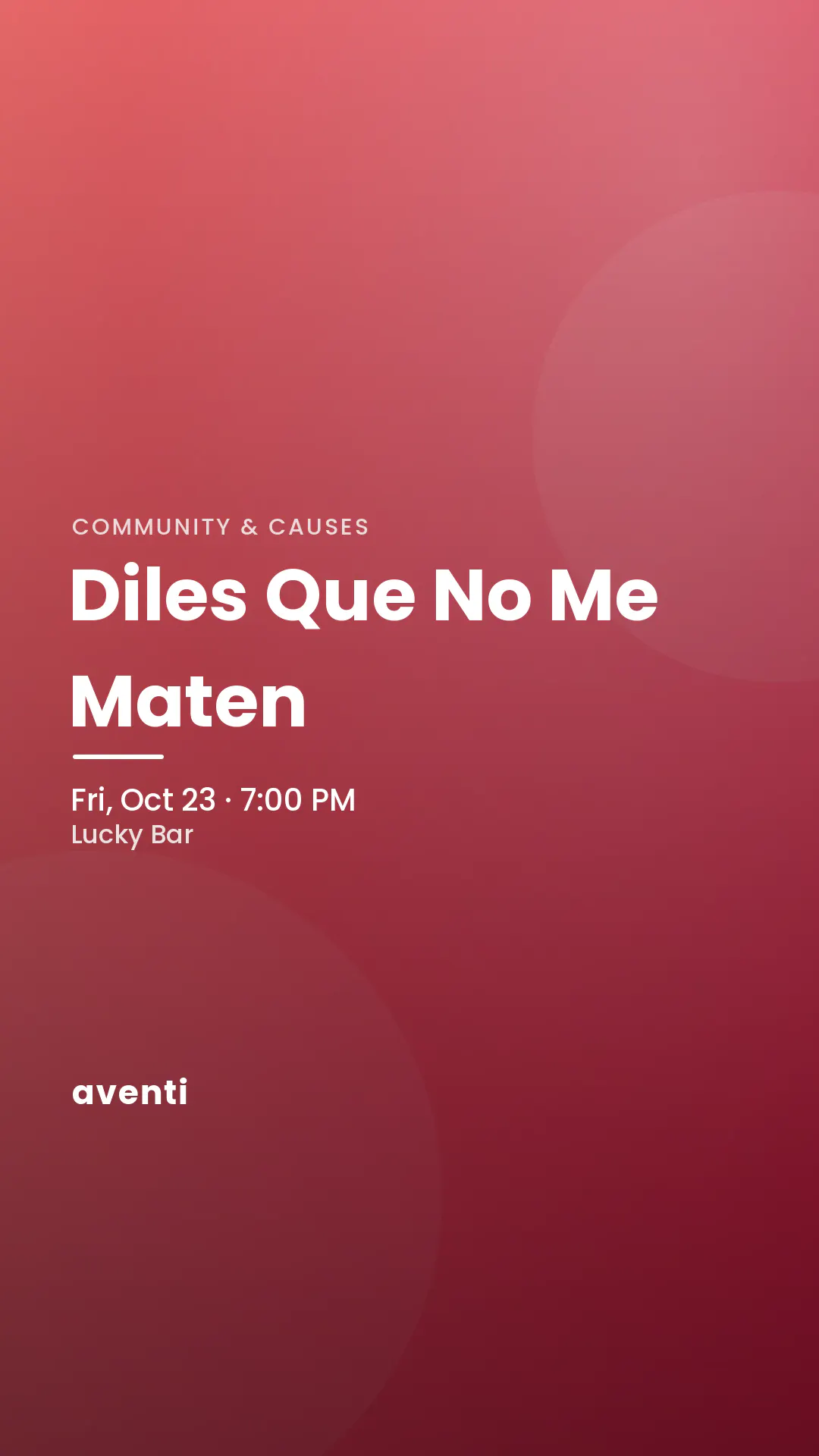 Diles Que No Me Maten