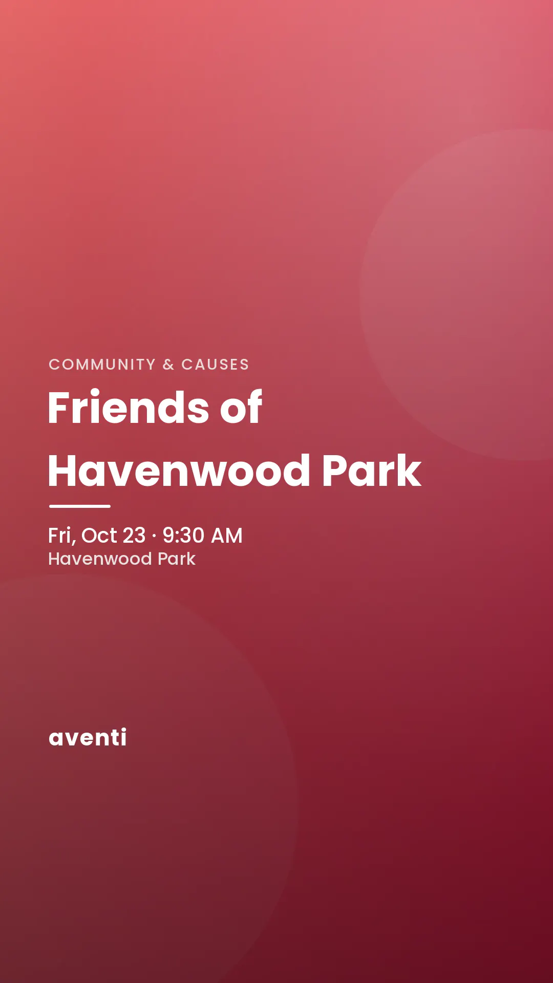 Friends of Havenwood Park