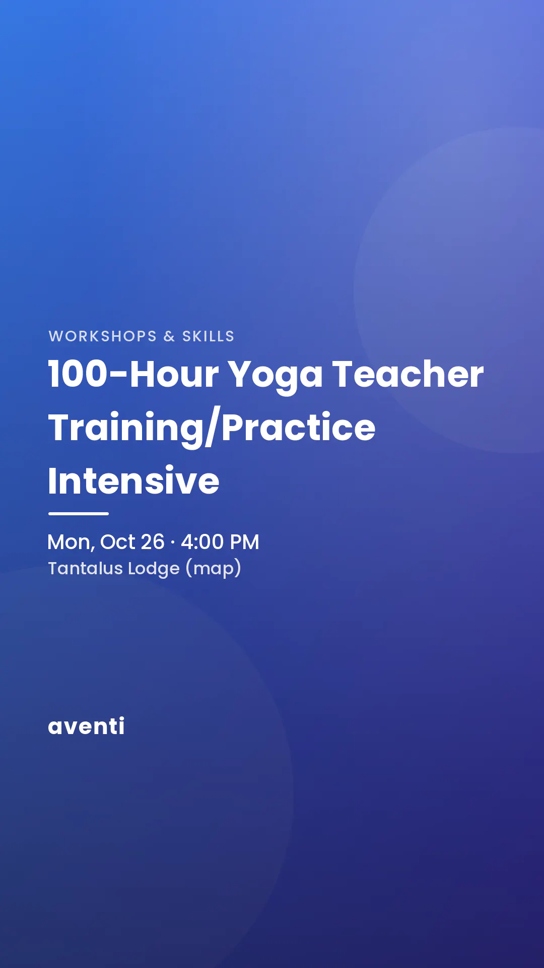 100-Hour Yoga Teacher Training/Practice Intensive