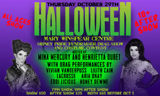 Sidney Pride Halloween Drag Show (After Show 18+)