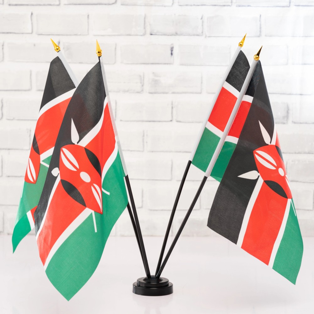 4-Flags Black Pole Stand in Nairobi, Kenya | PrintHub