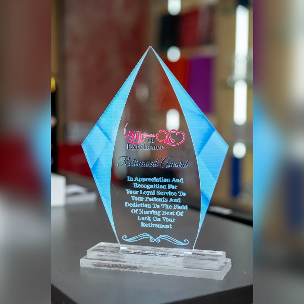 Diamond Shaped Acrylic Award in Nairobi, Kenya | PrintHub