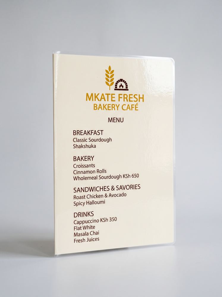 Menu Printing in Nairobi, Kenya | PrintHub