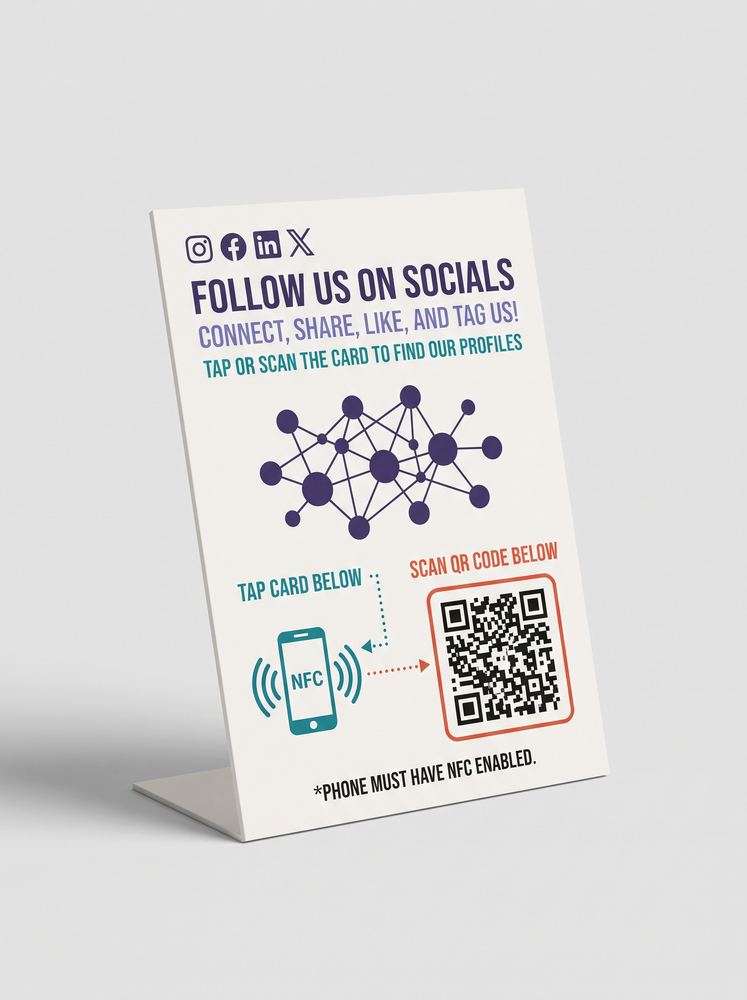 Social Follow Tap Card in Nairobi, Kenya | PrintHub