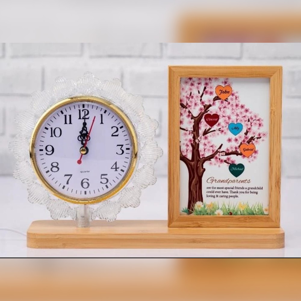 USB Photo Frame with Golden Clock in Nairobi, Kenya | PrintHub